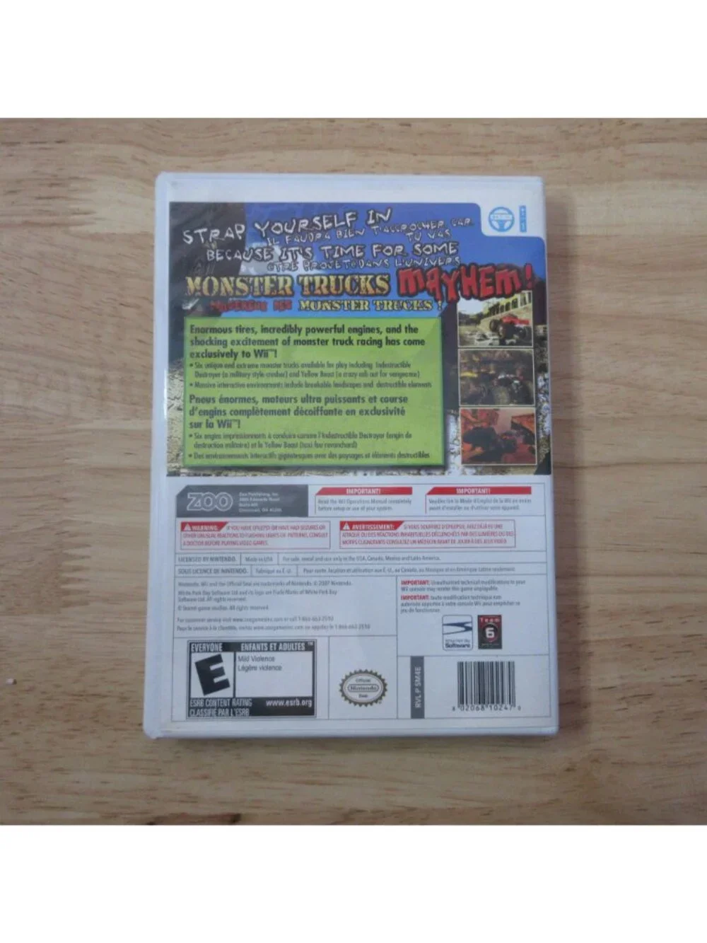 Wii Bundle 2 Video Racing Games - Monster Trucks Mayhem & Emergency Heroes